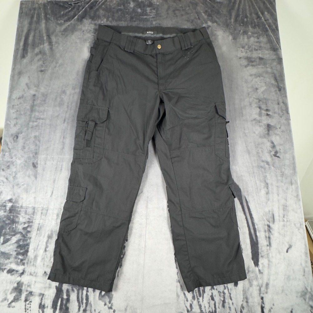 5.11 Tactical Cargo Pants Mens 42x34 Gray Ripstop Multi-Pocket Utility Trousers